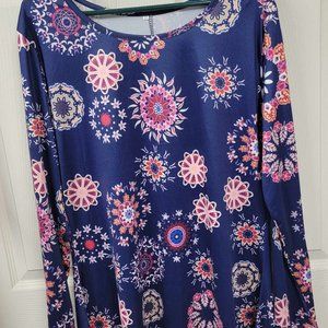 Blue Paisley Handkerchief hem Tunic